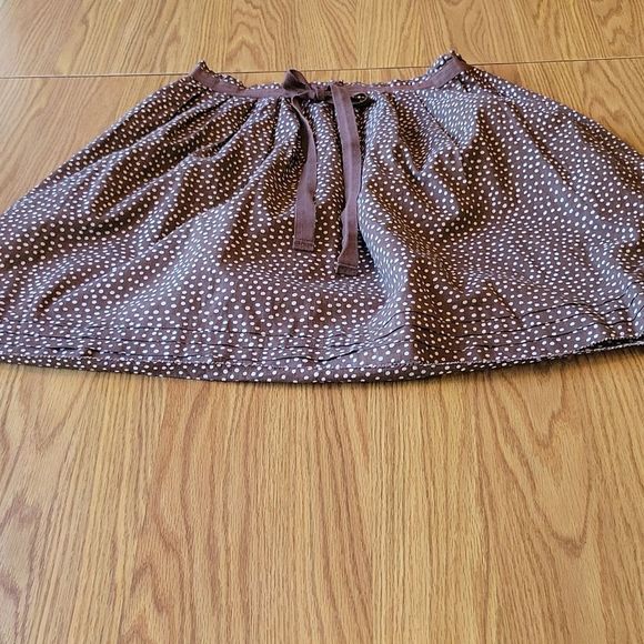 GAP midi skirt size 2 brown white pokadot - Picture 13 of 16